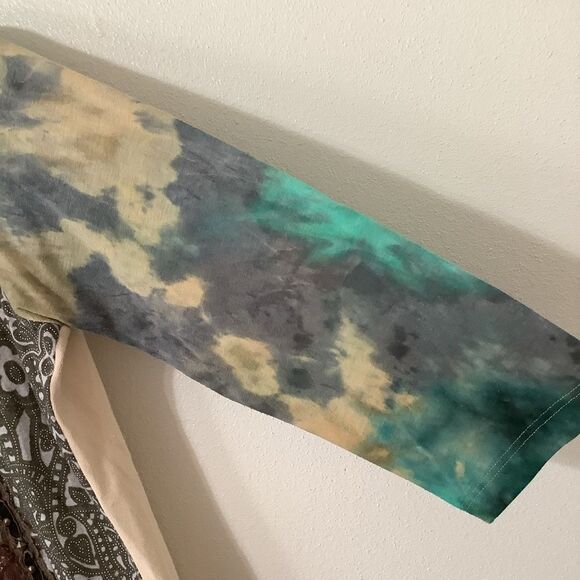 Vanilla Sugar Vintage Y2K Fairy Grunge Fairycore Boho Tie Dye Patchwork Blouse L - Picture 4 of 16